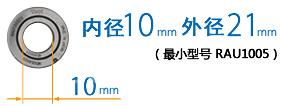 超小型クロスローラーリング RAU形